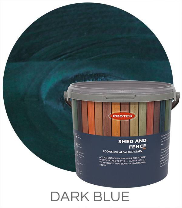 Dark Blue woodstain & protect