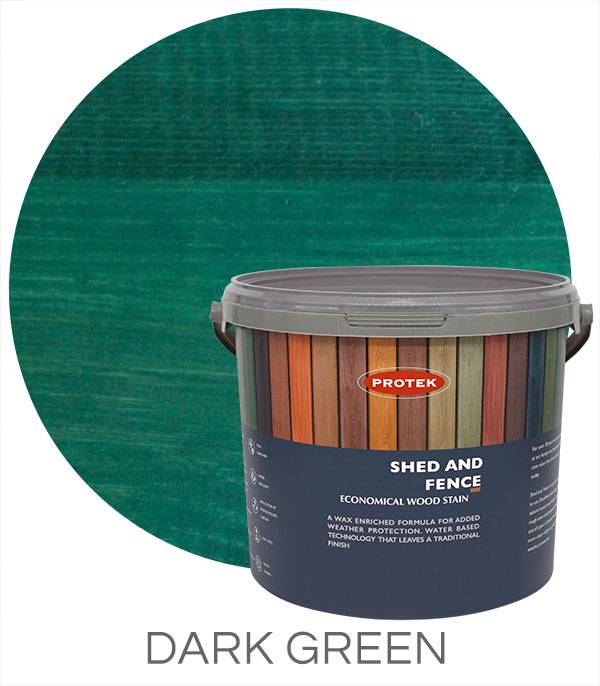Dark Green woodstain & protect