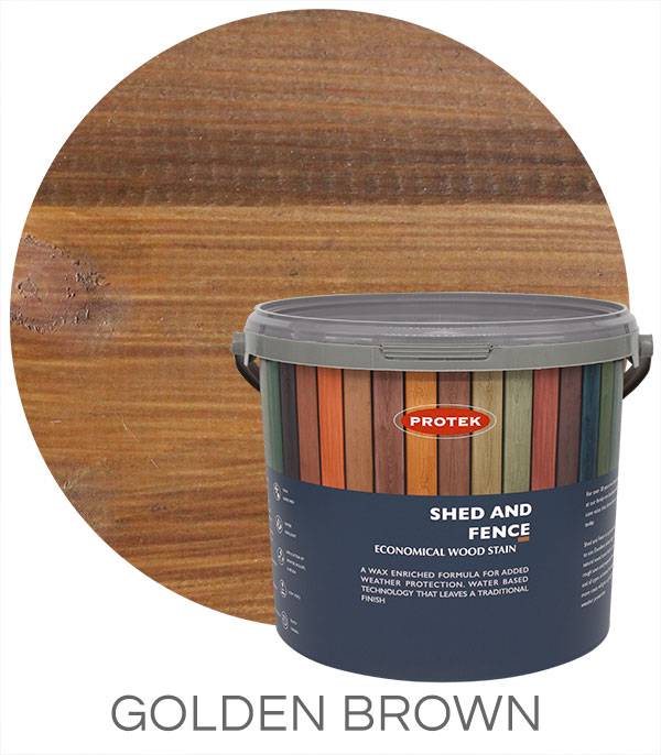 Golden Brown woodstain & protect