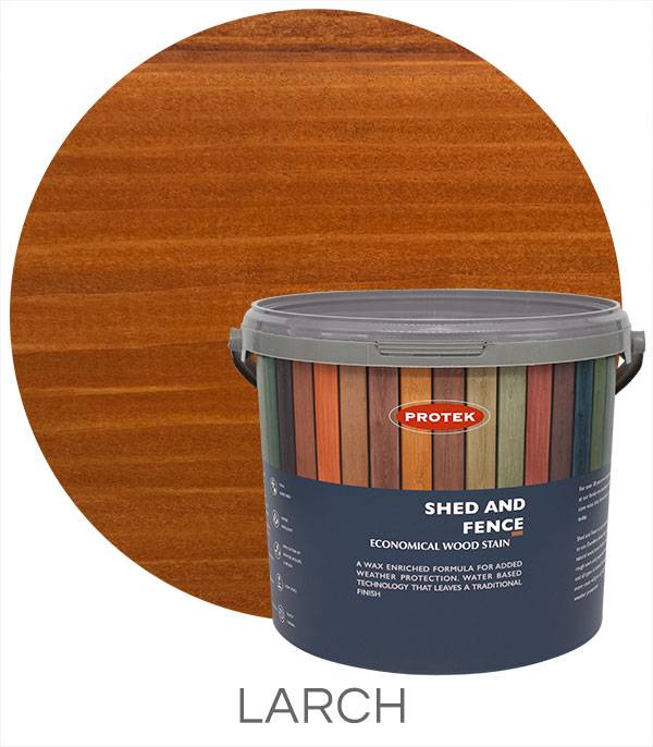 Larch woodstain & protect