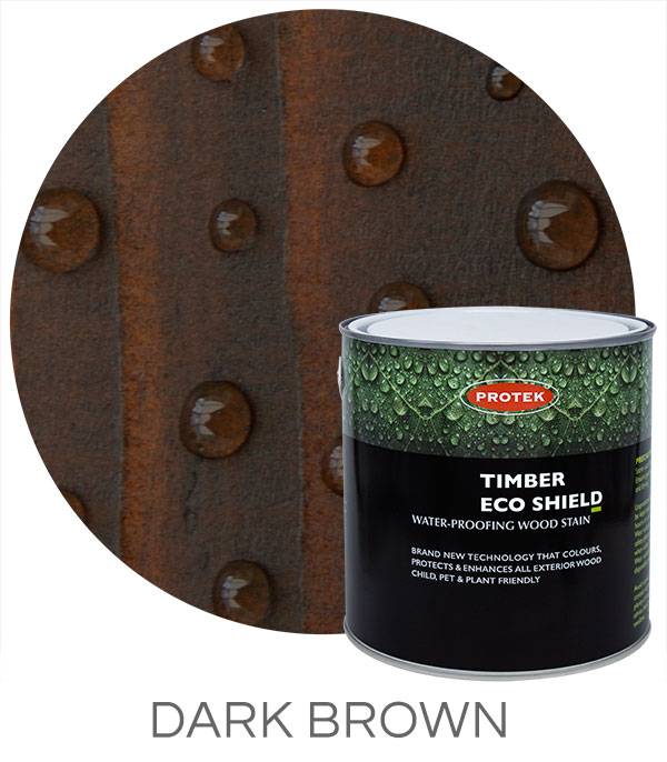Dark Brown woodstain & protect