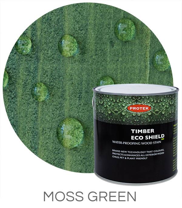 Moss Green woodstain & protect